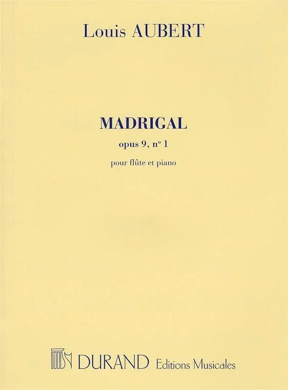 Aubert – Magrigal Flute/Piano Book