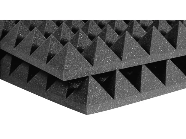 Auralex : 2″ SF Pyramid 2′ x 4′ Panels – Charcoal x 12