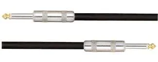 Australasian PM71B 001 Ft Patch Lead Black Rock Lead Chrome Stringaigh