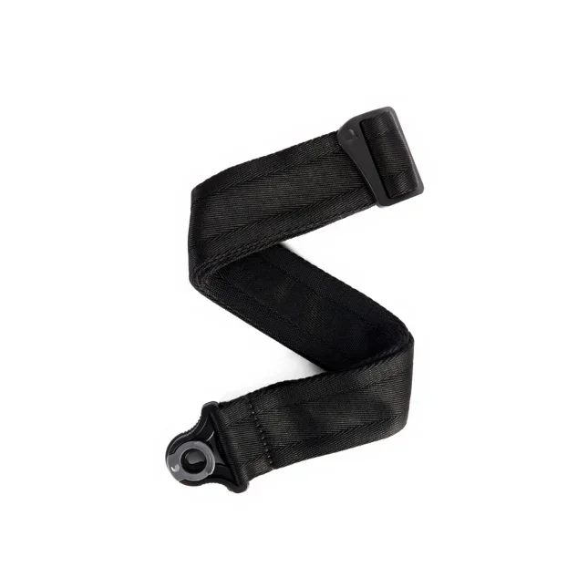 Auto Lock Locking Guitar Strap, Black