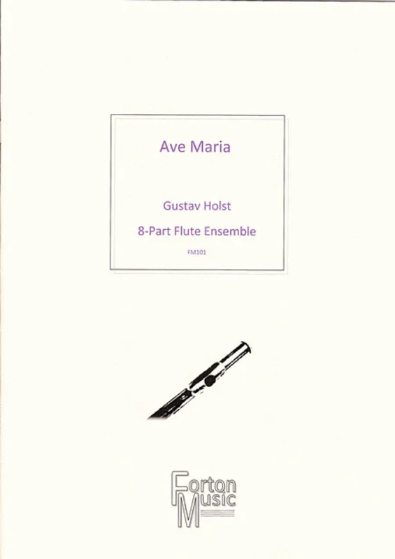 Ave Maria Double Flute Quartet Book