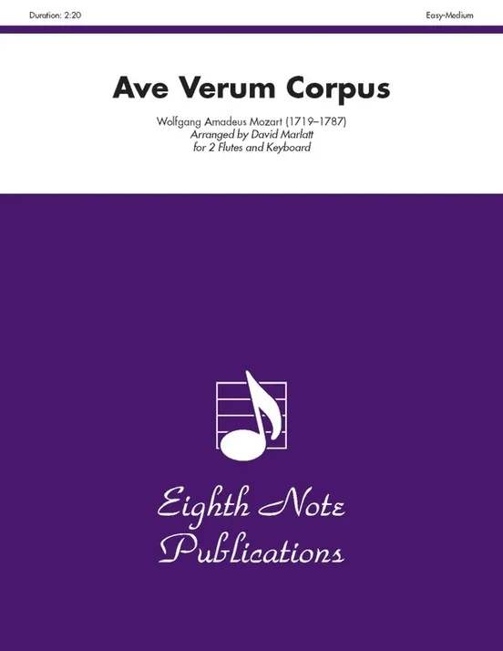 Ave Verum Corpus 2 Flutes/Piano