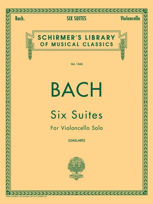 Bach – 6 Suites For Cello Solo (Softcover Book)