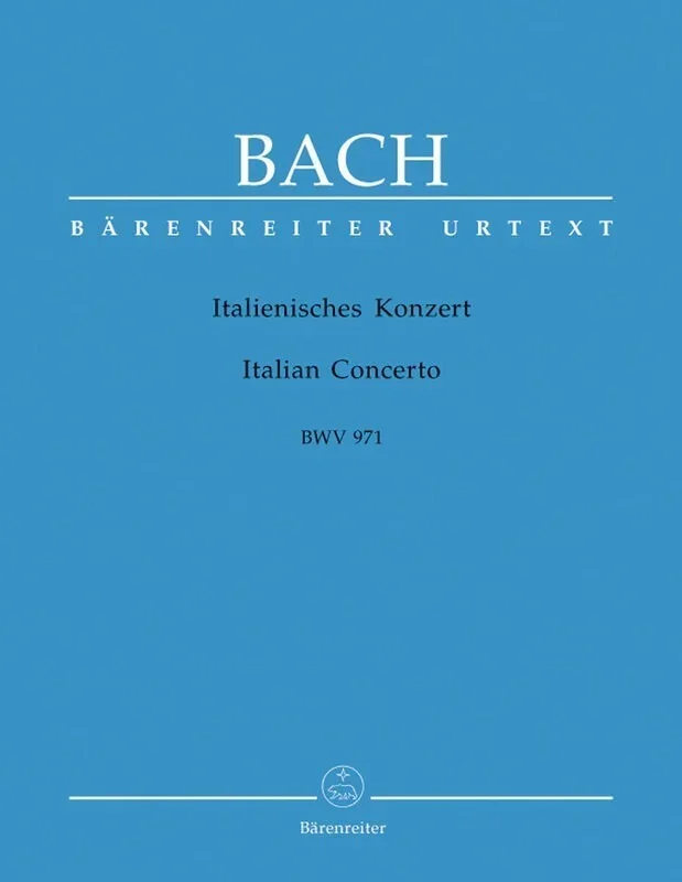 Bach – Italian Concerto Bwv 971 Urtext (Softcover Book) Urtext Edition Book