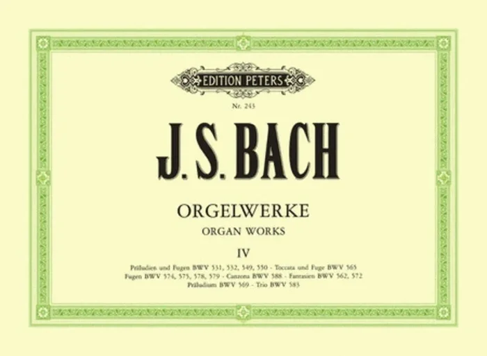 Bach – Organ Works Vol 4 (Softcover Book)