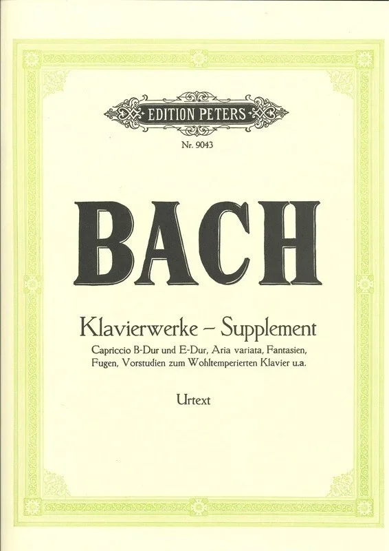Bach – Selected Works Ed Keller Urtext (Softcover Book)