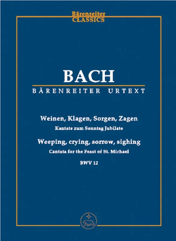 Bach: Cantata No 12 – Study Score