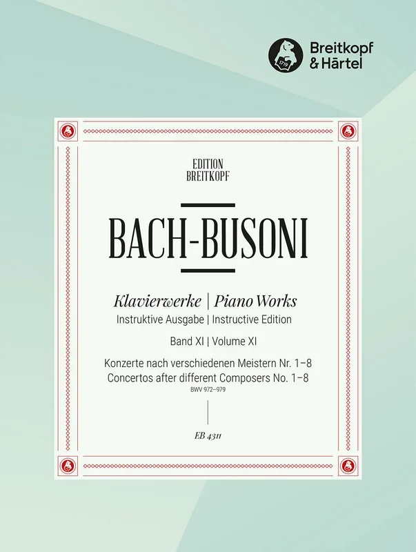 Bach: Keyboard Concertos after Different Composers, BWV 972-979