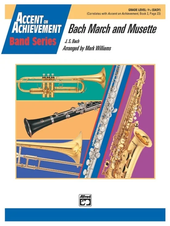Bach March And Musette Concert Band Gr 1.5