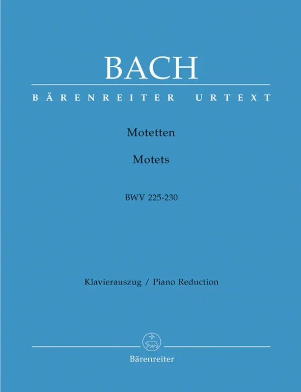 Bach: Motets BWV 225-230 – Vocal Score