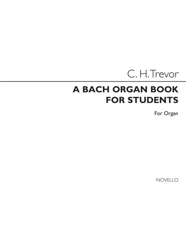Bach Organ Book For Students Ed.Trevor (Softcover Book)