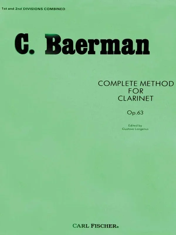 Baerman – Complete Method For Clarinet Op 63 Softcover Book (Clarinet)