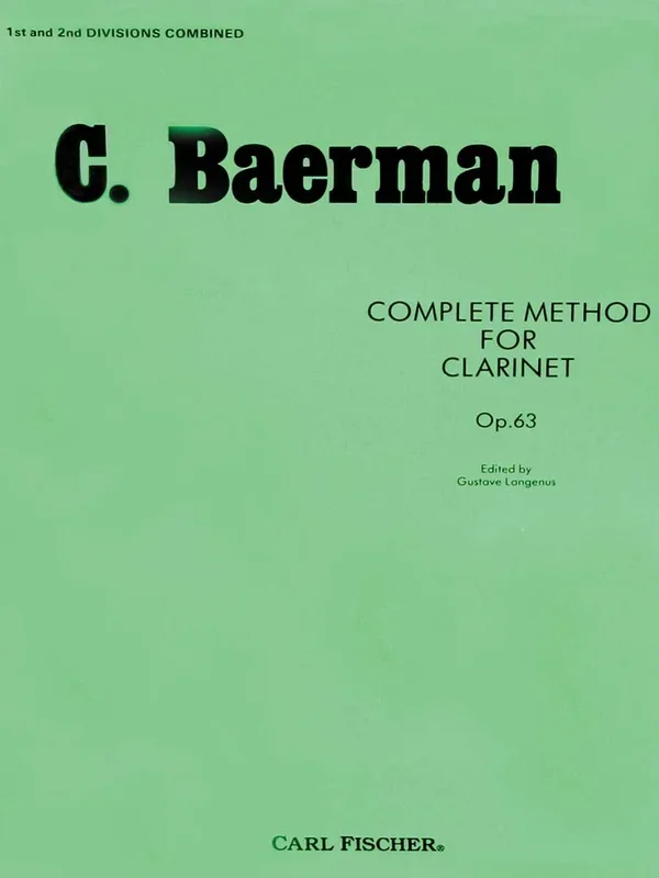 Baermann: Complete Method for Clarinet, Op. 63 – Parts 1 & 2