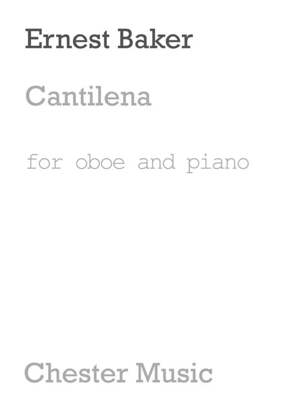 Baker – Cantilena For Oboe/Piano (Softcover Book)