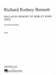 Ballad in Memory of Shirley Horn – Clarinet and Piano