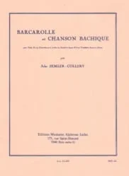 Barcarolle et Chanson Bachique – Bass Trombone (or Tuba) and Piano
