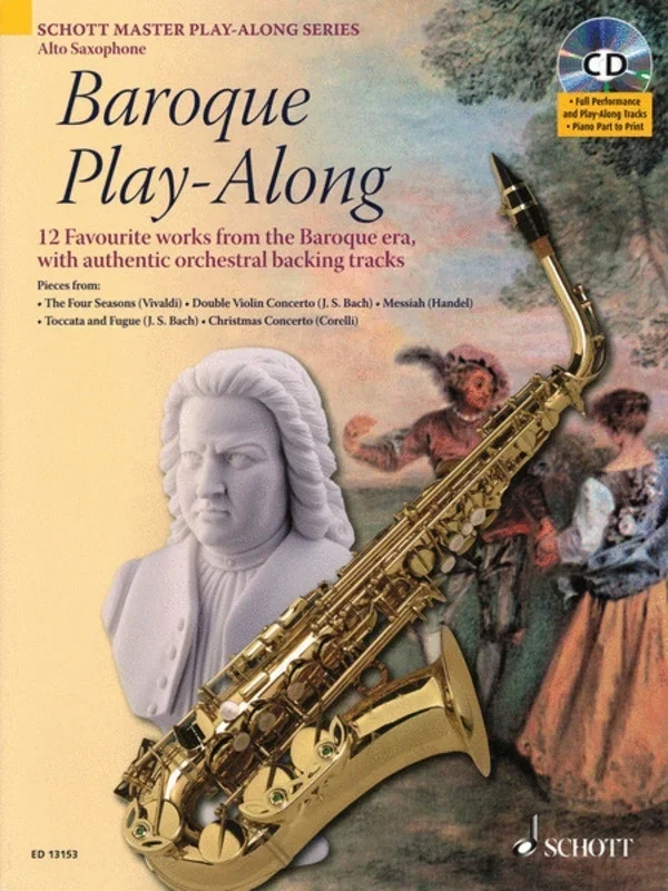 Baroque Play Along Alto Sax Book/CD Book