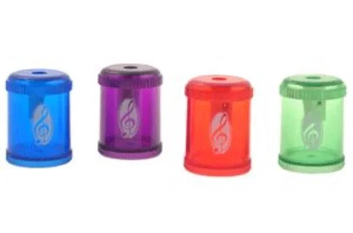BARREL PENCIL SHARPENER G CLEF Assorted COLOURS