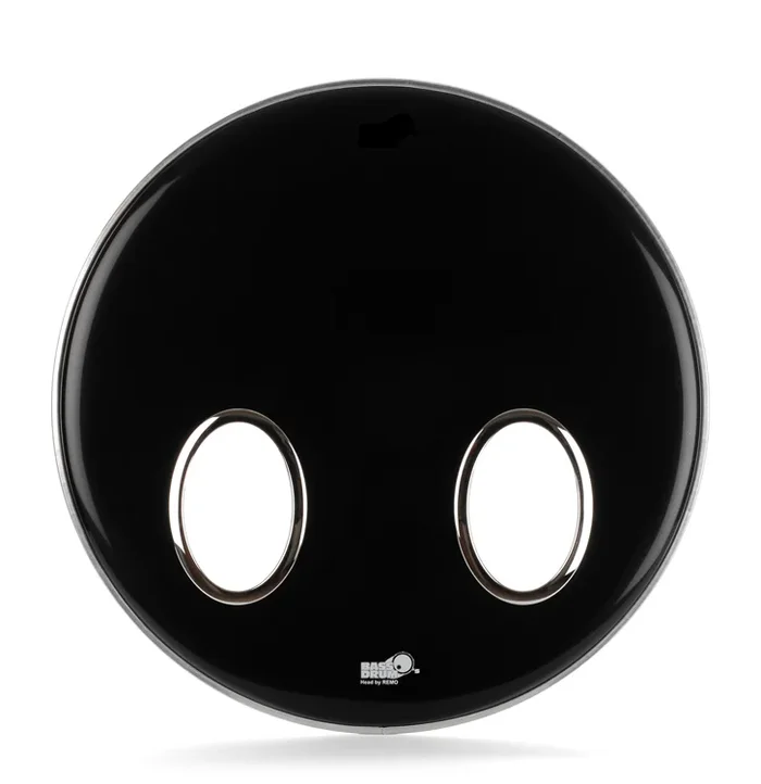 Bass Drum O’s 22″ Ebony Remo w/2- HOC6