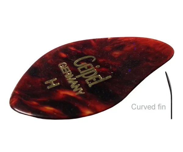 Bass Pick w/Fin Tortoiseshell Heavy (12)