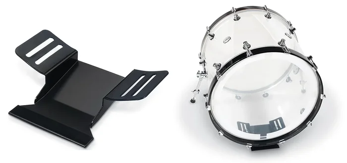 Bass Plate Bass Pedal Docking Plate Fits 22″ w/4 M4 Longer Screws that work with Pearl Tama and some other brands