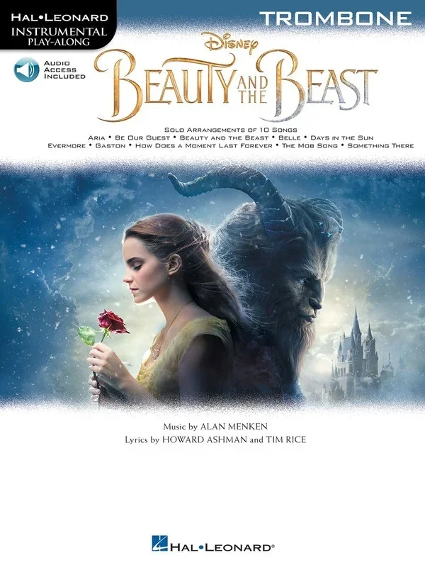 Beauty And The Beast For Trombone Book/Online Audio