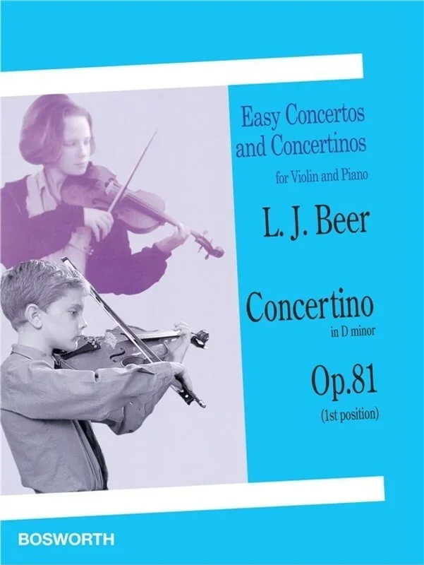 Beer – Concertino D Minor Op 81 Violin/Piano (Softcover Book)