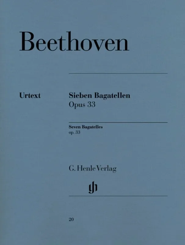 Beethoven – 7 Bagatelles Op 33 (Softcover Book)