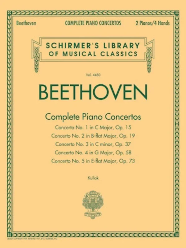 Beethoven – Complete Piano Concertos 2 Pianos/4 Hands