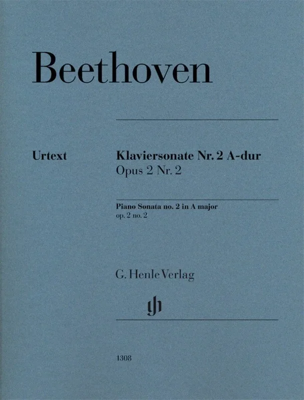 Beethoven – Sonata No 2 A Op 2 No 2 Piano (Softcover Book)