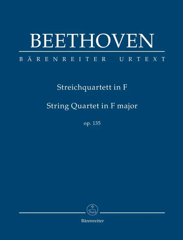 Beethoven – String Quartet F Major Op 135 Study Score Score (Viola|Cello|2 Violins)