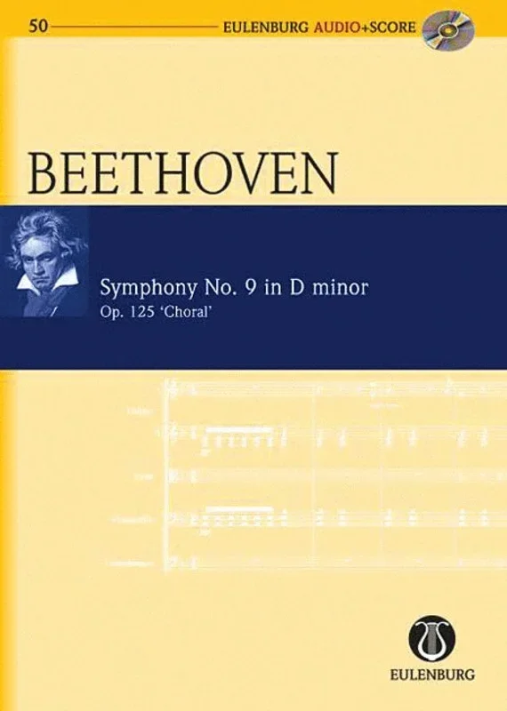 Beethoven – Symphony No 9 Op 125 Study Score Book/CD