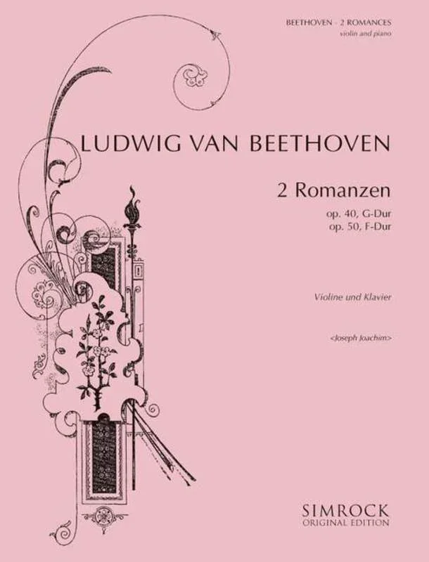 Beethoven – Two Romances Op 40 Op 50 Violin/Piano (Softcover Book)