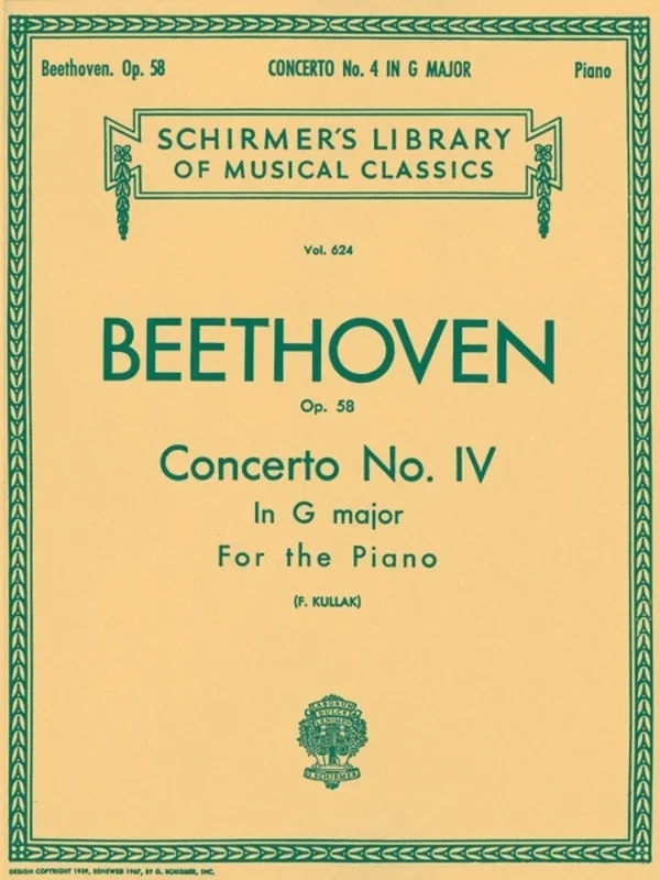 Beethoven Concerto N.4 In G Op 58 2 Pianos Lib.624