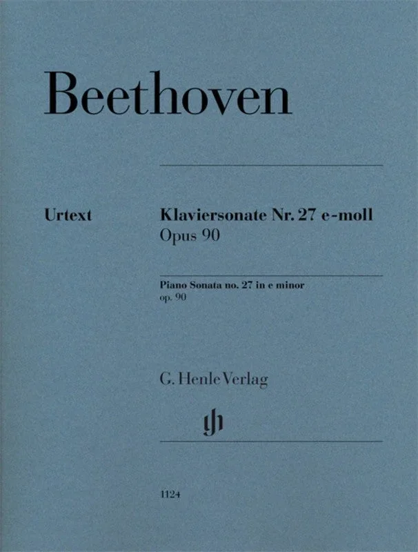 Beethoven: Piano Sonata No 27 in E Minor Op 90