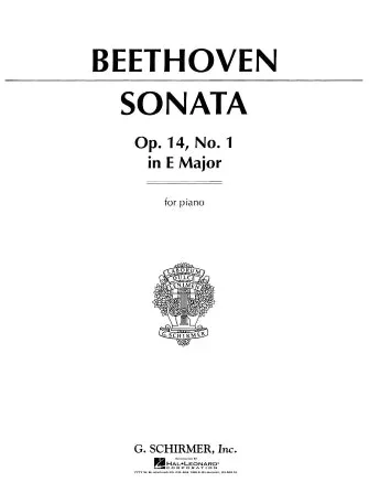 Beethoven Sonata Op. 14, No.1 in E Major