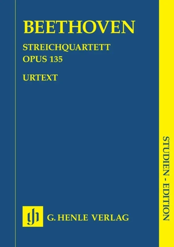 Beethoven: String Quartet in F Major Op 135 Study Score