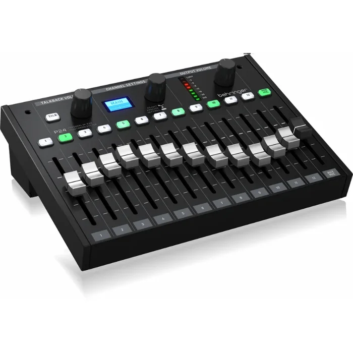 Behringer P24 StageConnect Personal Monitor Mixer with 13 Stereo Channels and 60-mm Faders