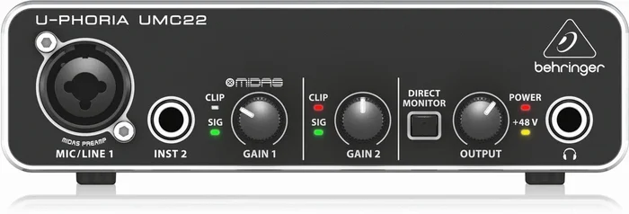 Behringer U-Phoria UMC22 Interface