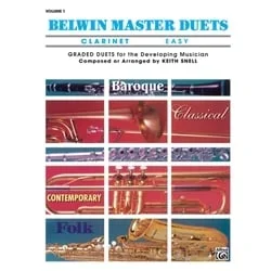 Belwin Master Duets Clarinet: Easy, Vol. 1 – Clarinet Duet