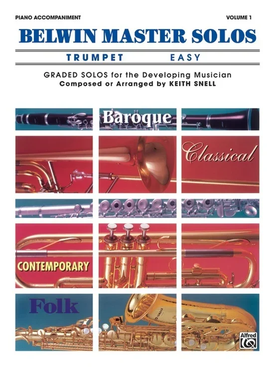 Belwin Master Solos Easy Book 1 Trumpet Piano Accomp