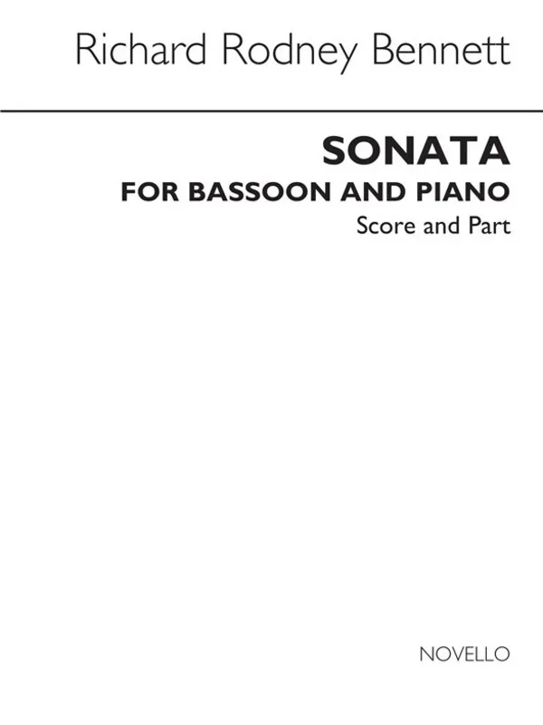 Bennett Sonata Bassoon And Piano (Softcover Book)