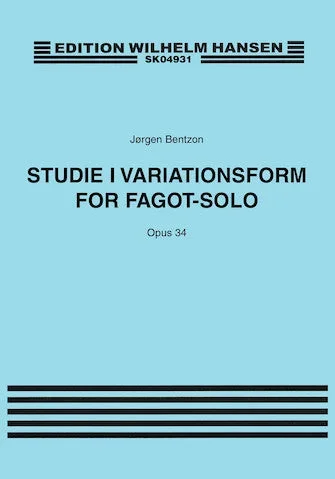Bentzon: Studie I Variationsform, Op. 34