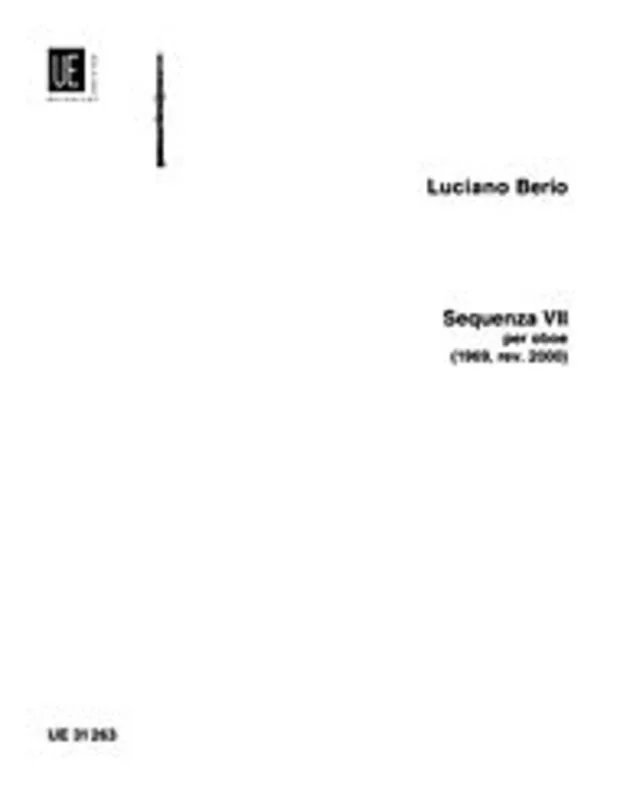 Berio – Sequenza Viia For Oboe (Softcover Book)