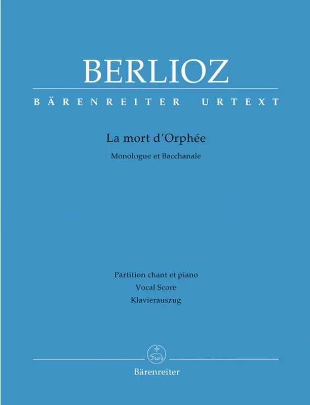 Berlioz: La Mort D Orphee – Vocal Score