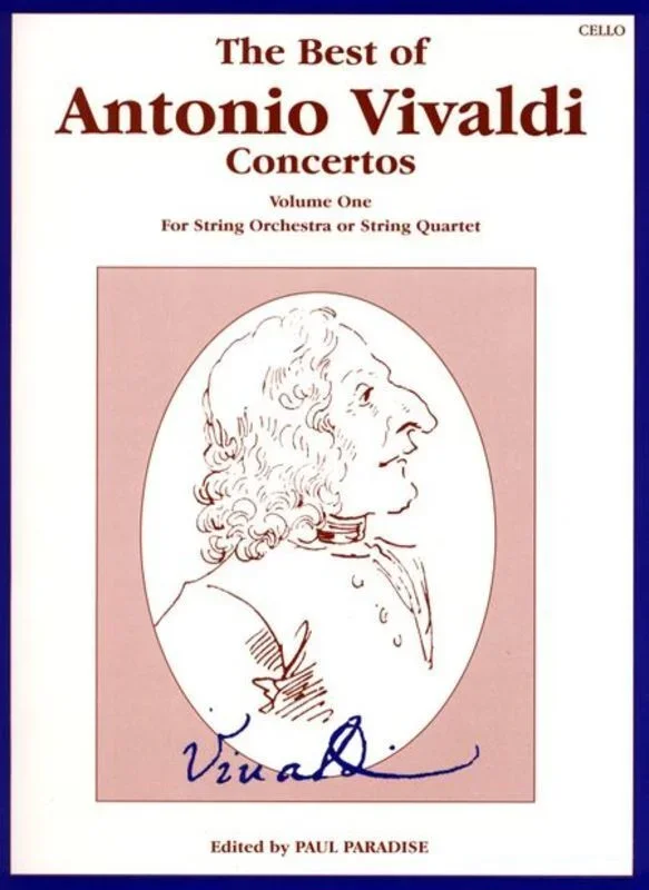 Best Of Antonio Vivaldi Concertos Book 1 Cello Book