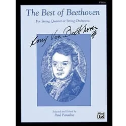 Best of Beethoven for String Quartet or String Orchestra – Viola Part