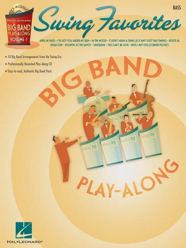 Big Band Play Along V1 Swing Fav Book/CD Bass (Softcover Book/CD)