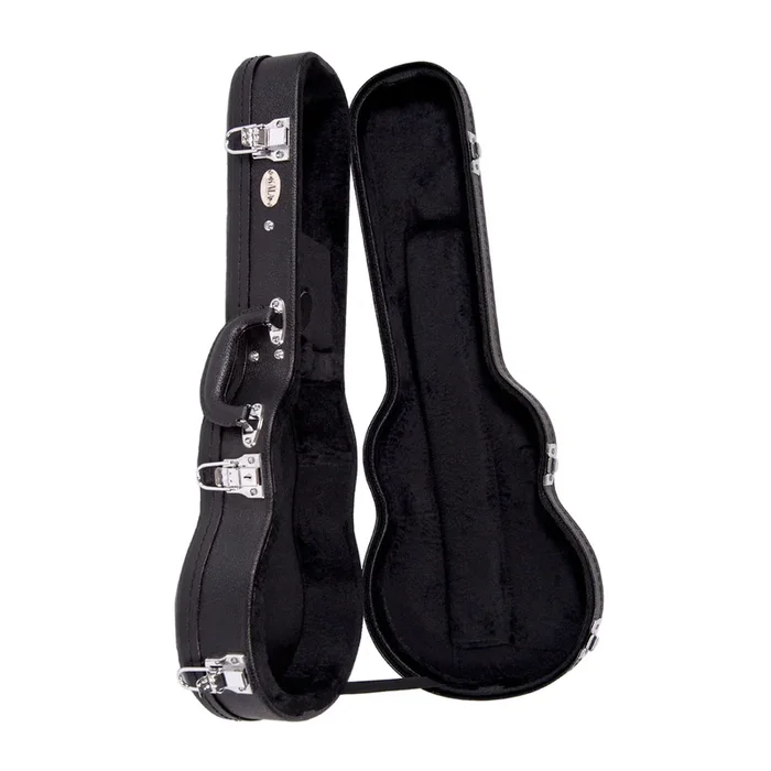Black Archtop Ukulele Hardcase (Soprano)