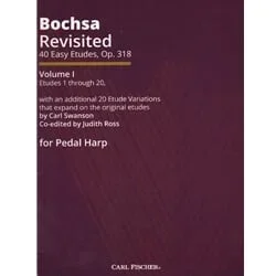 Bochsa Revisited: 40 Easy Etudes, Op. 318, Volume 1 – Pedal Harp
